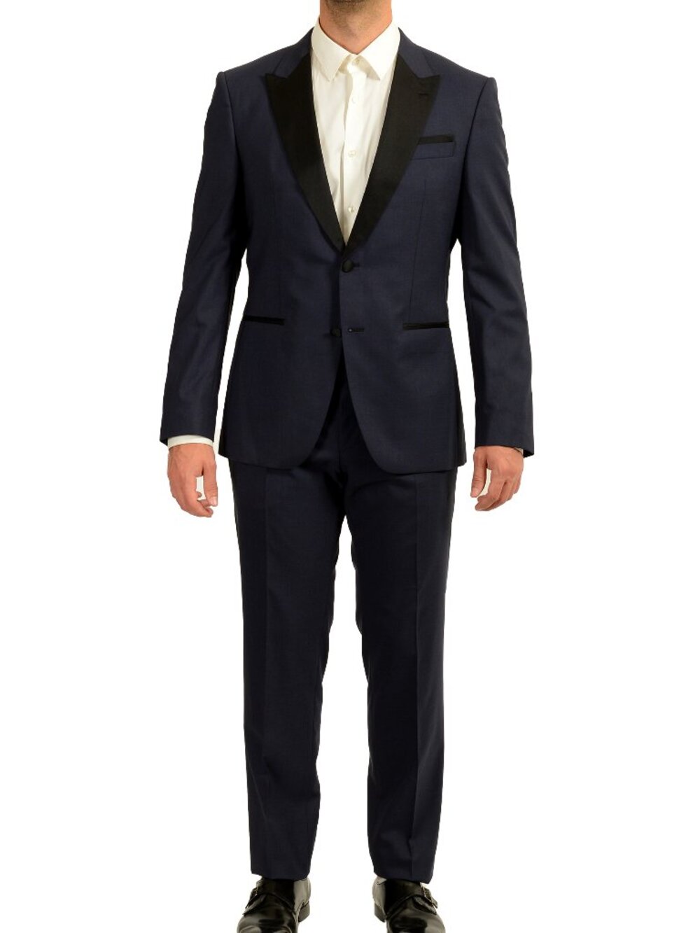 Hugo Boss Men's "Helward1/Gelvin_1" Slim Fit Silk Wool Tuxedo Suit US 40R IT 50R